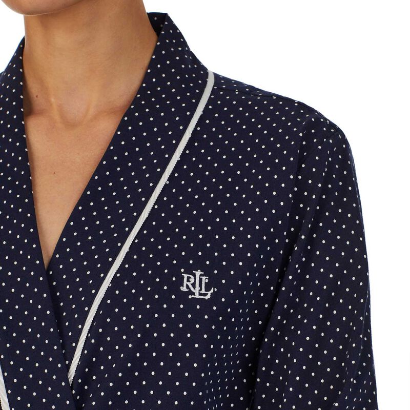 Lauren Ralph Lauren BCI Cotton Kimono Wrap Robe image number 2